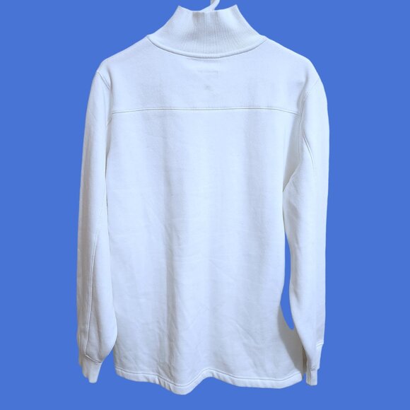 Sport-Tek White Quarter Zip Pullover Fleece Inside Sweatshirt Size Women… - Picture 6 of 16